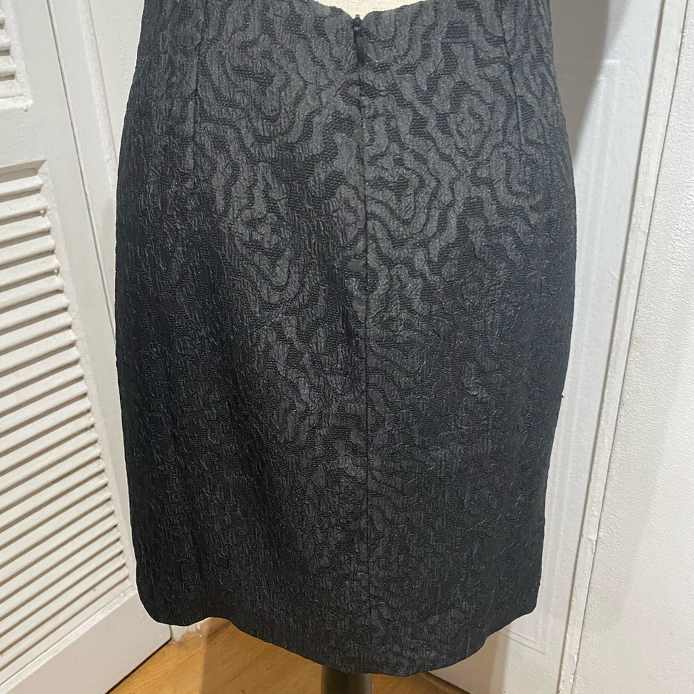 ASO SERENA VAN DER WOODSEN STRAPLESS BLACK BROCADE DRESS - Medium - Picture 11 of 12